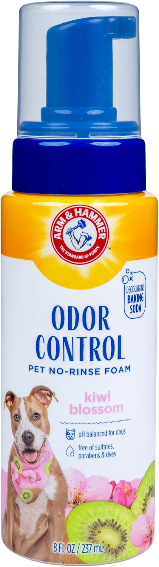 Arm & Hammer for Pets Odor Control No-Rinse Foam Dogs Kiwi Blossom Scent by ArmHammer