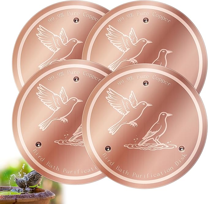 Bird Bath Copper Disk, 99.99% Pure Copper Bird Bath Cleaner, Triple-Point by Unknown