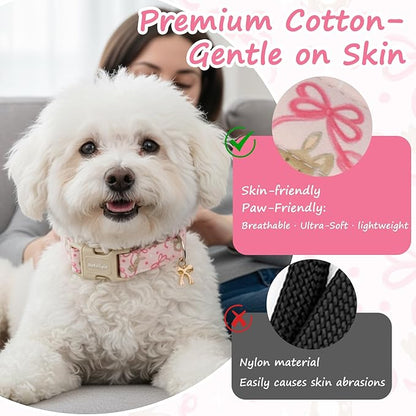 Easter Dog Collar, Spring Pink Dog Collar - Image 4