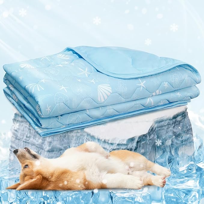 NWK Dog Cooling Blanket, Q-Max>0.345, Ice Silk Cool to Touch Material, - Image 7