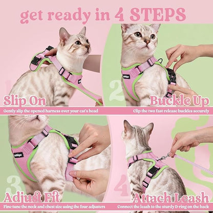 rabbitgoo Cat Harness and Leash Set, Escape Proof Vest Harness - Image 8