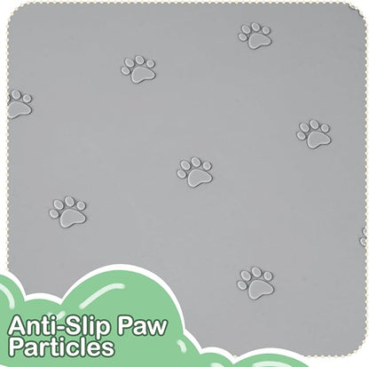 100% Waterproof Silicone Pet Feeding Mat, Warped Resistant Raised Edge BPA-Free - Image 7
