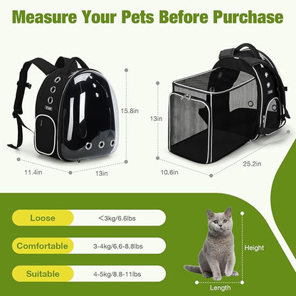 Limited Stock Lekereise Cat Backpack Carrier, Expandable Large Space Cat Bubble - Image 2