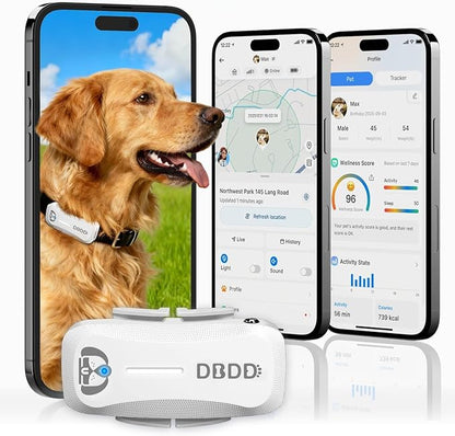 Next-Gen GPS Dog Tracker + 36-Month Plan | Real-Time Location & Escape Alerts | by DBDD