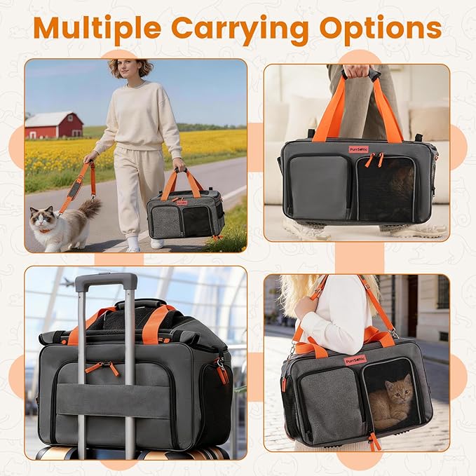 Cat Carrier Soft Sided Airline Approved - Image 8
