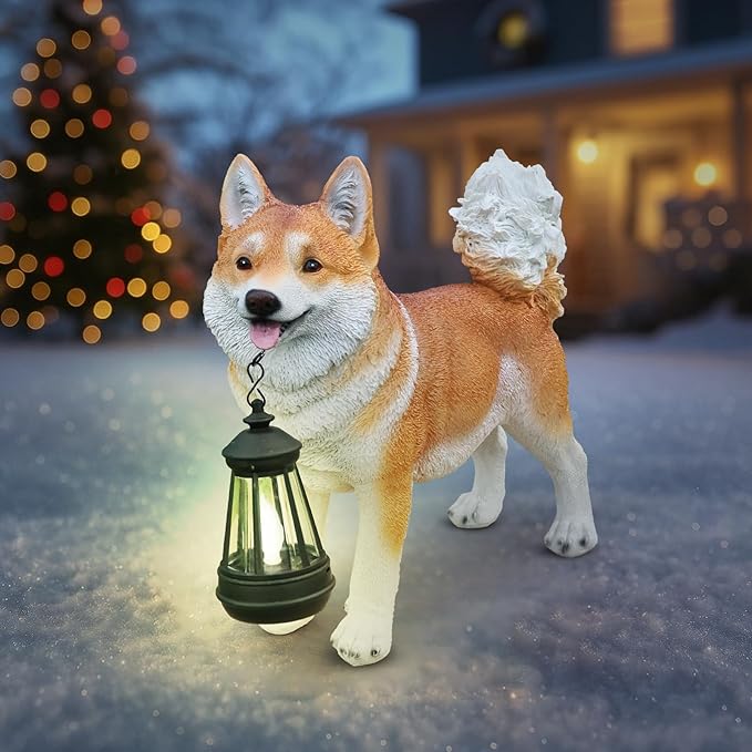 Shiba Inu Dog Garden Statue - Image 5