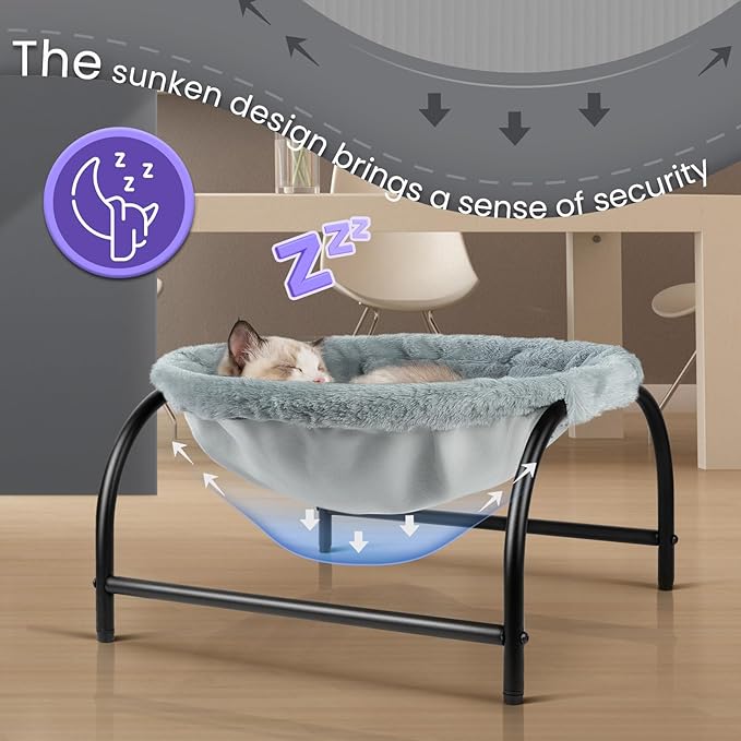 JUNSPOW Cat Bed Dog Bed Pet Hammock Bed Kitty Sleeping Cat Supplies Pet - Image 2