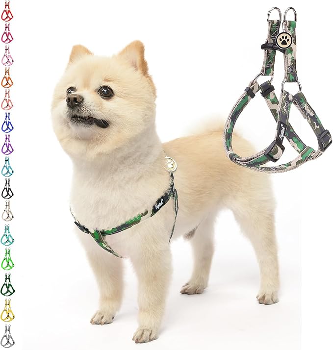 PUPTECK No Pull Dog Harness Soft Adjustable Basic Nylon Step in Puppy Vest by PUPTECK