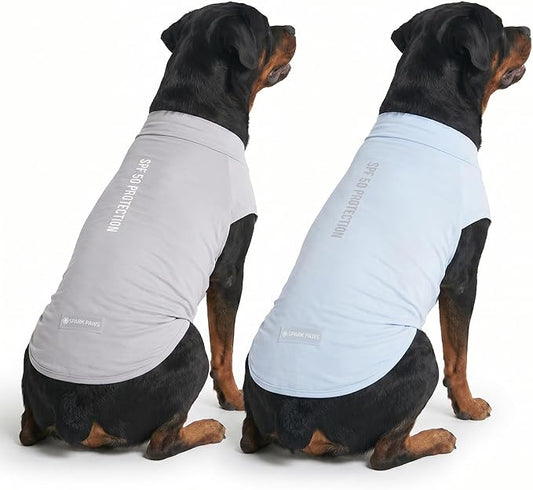 Spark Paws Sunblock Dog T-Shirt, SPF30 Protection, Lightweight Breathable Quick by SparkPaws