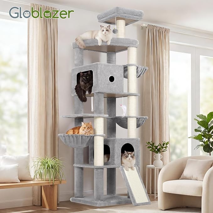 Globlazer 83in Heavy Duty Cat Tree, Giant Cat Tower - Image 7