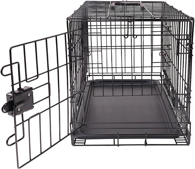 Amazon Basics Portable, Foldable Metal Wire Small Dog Crate - Image 3