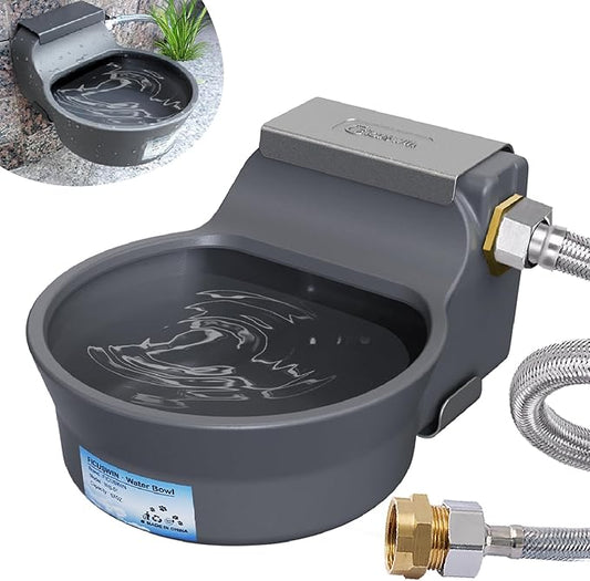 67OZ Automatic Water Dispenser for Dogs Patented Auto-Filling Dog Water Bowl by FICUSWIN