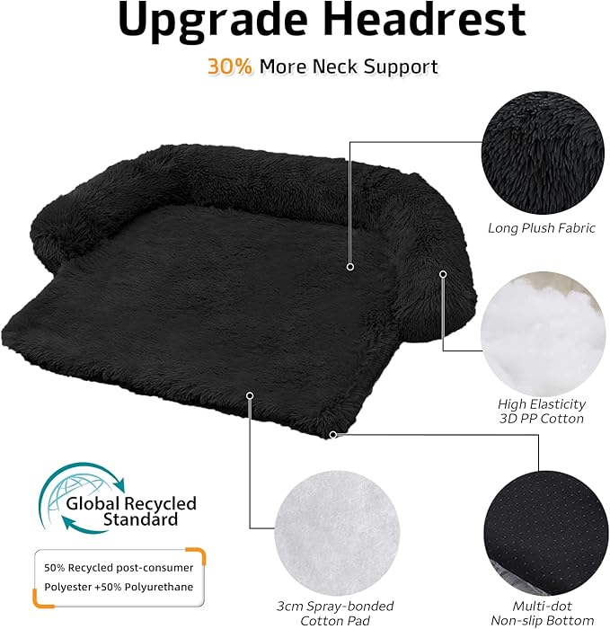 GGIB Calming Dog Bed Fluffy Plush Dog Mat - Image 2