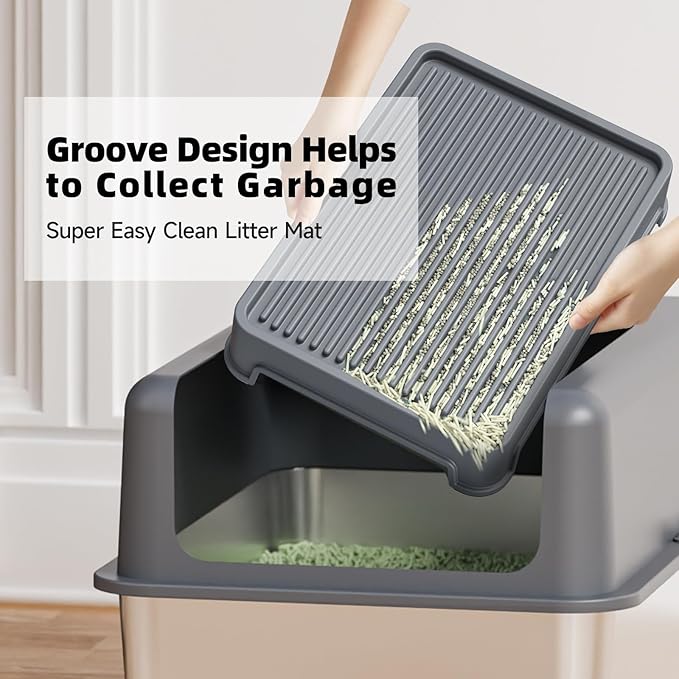 Booche Cat Ramp for Litter Box Elevated Litter Ramp for Cat Litter Boxes - Image 3