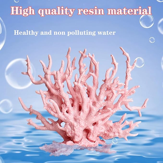 Besimple Artificial Aquarium Coral Ornament Plastic Fish Tank Plants Decoration - Image 4