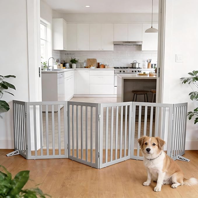 Dog Gate Indoor, Freestanding Dog Fence - Image 2