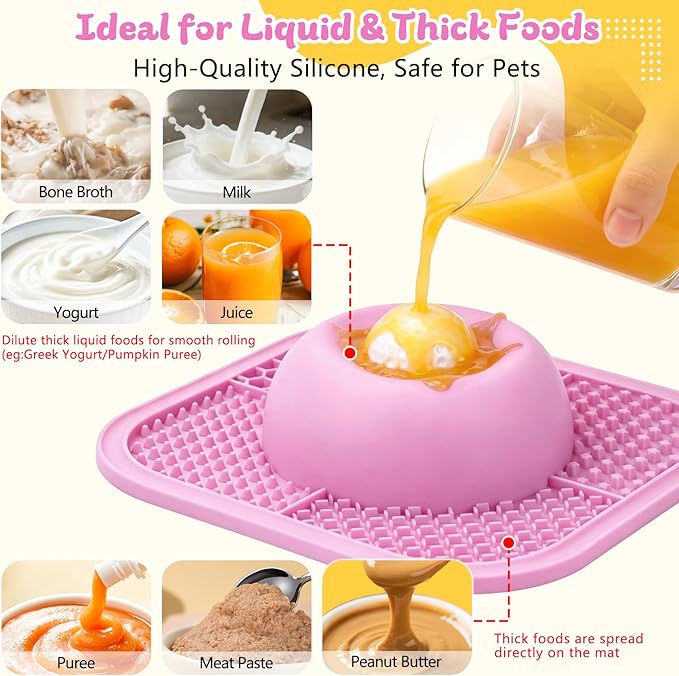 Slow Feeder Dog Bowls & Lick Mat - Image 3