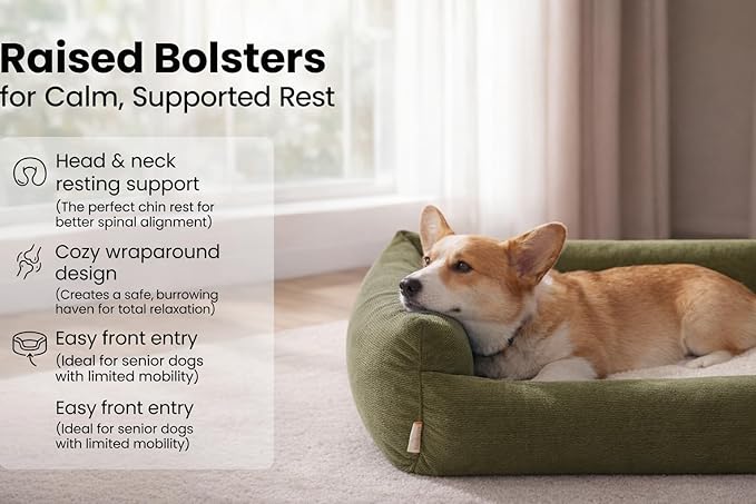 Washable Medium Dog Bed Medium Size Dog, Rectangle Dog Beds - Image 2