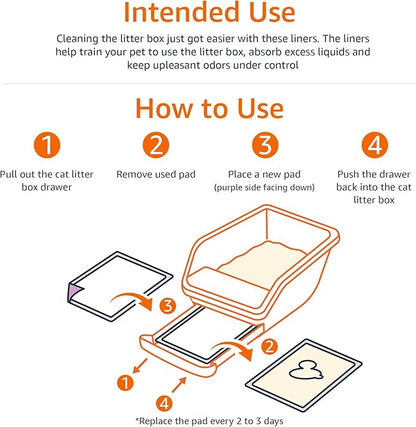 Amazon Basics Cat Litter Pee Pads, Odor Control - Image 4