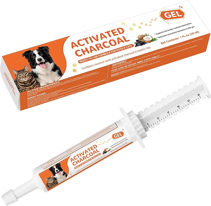 Activated Charcoal Paste for Dogs & Cats – 30 ml First Aid for Pet Poison by Unknown