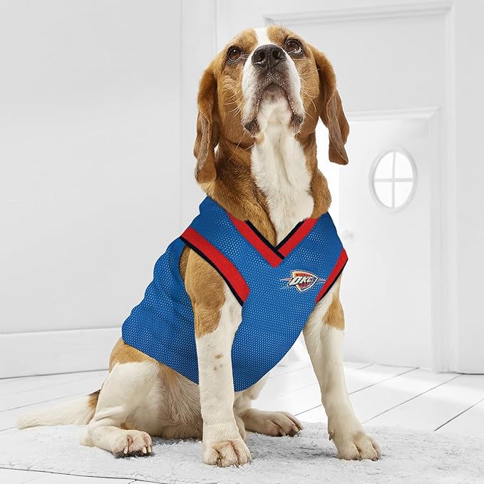 Pets First NBA OKLAHOMA CITY THUNDER DOG Jersey, Medium - Image 4