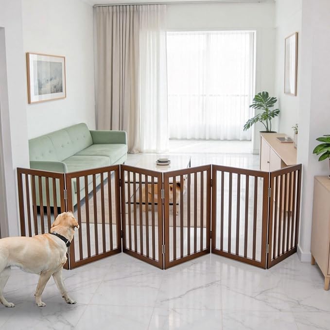 Dog Gate Indoor, Freestanding Dog Fence by SFJC
