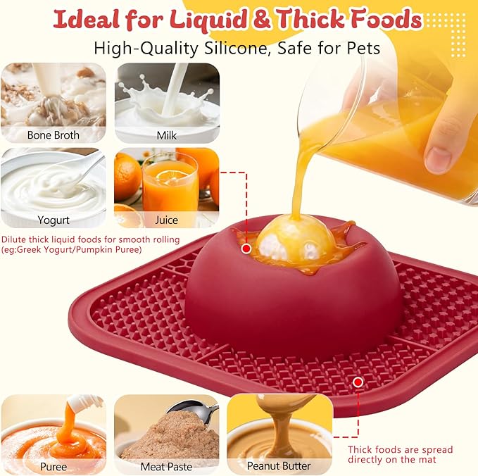 Slow Feeder Dog Bowls & Lick Mat - Image 3
