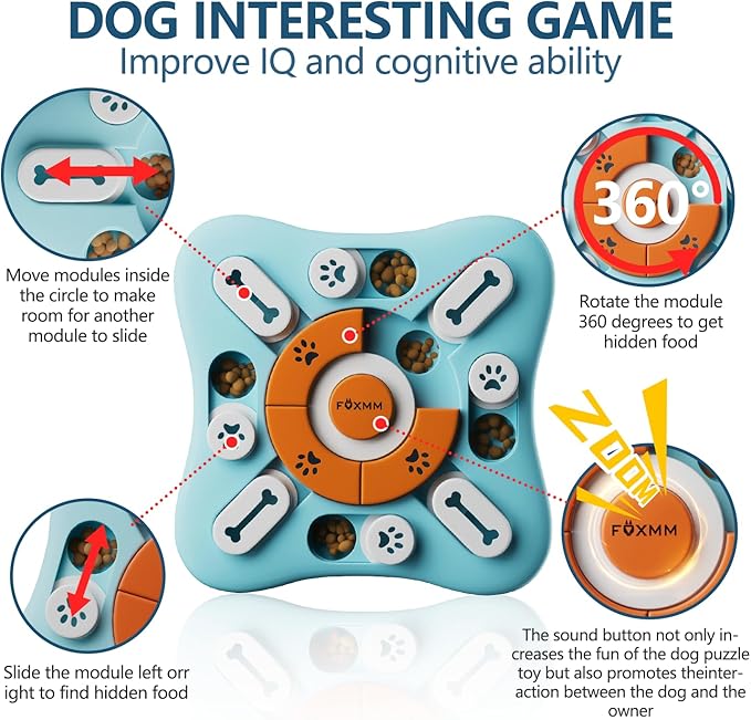 FOXMM Interactive Dog Treat Puzzle Toys - Image 3