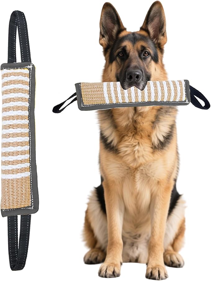 Clysoru Squeaky Tug Toy for Dogs Jute by Clysoru