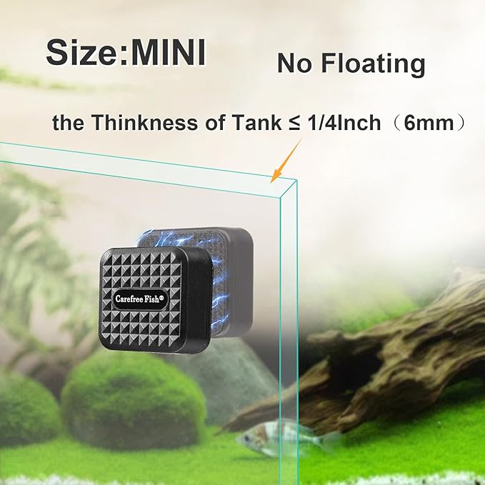 Carefree Fish Aquarium Super Strong Mini Magnetic Cleaner - Image 2