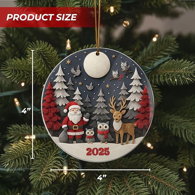 Santa 2025 Ornament, Santa Ornament, Meaningful Christmas Ornaments - Image 2