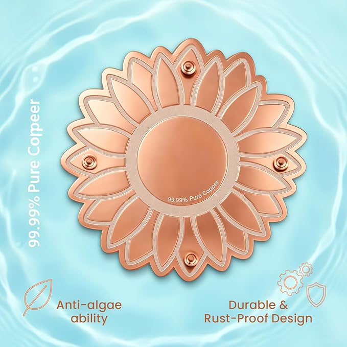 Copper Bird Bath Purification Disk, Outdoor Bird Bowls All-Season - Image 7