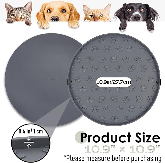 Pet Feeding Mats for Food and Water, Waterproof Anti-Slip Placemats for Dog Cat - Image 5
