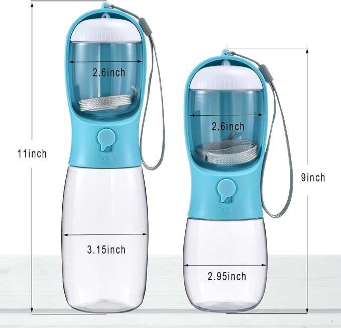 Cibaabo Dog Water Bottle with Food Container, Travel Puppy Water Bowl, Portable - Image 6