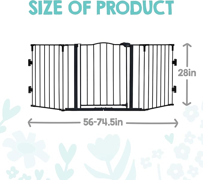 Regalo Safety 56-74.5" Super Wide Baby Gate - Image 2