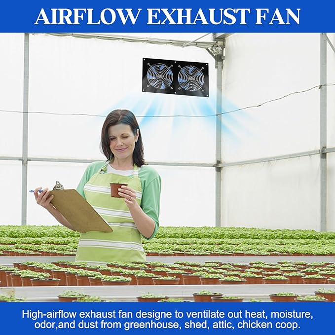 HNRLOY Solar Exhaust Fans & Powered Fan - Image 2