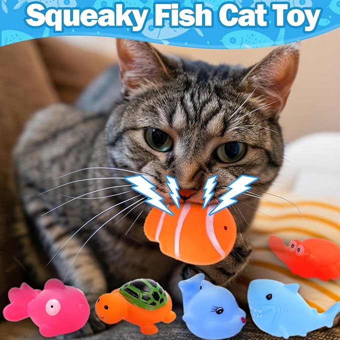 BABORUI Cat Pool Toy with Fish-Water Cat Toys, Portable Cat Pool Toy, Cat Water - Image 3