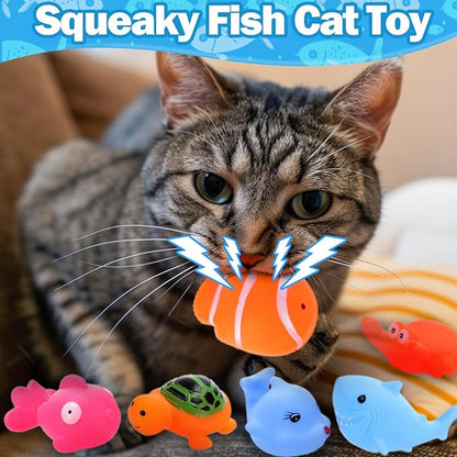 BABORUI Cat Pool Toy with Fish-Water Cat Toys, Portable Cat Pool Toy, Cat Water - Image 3