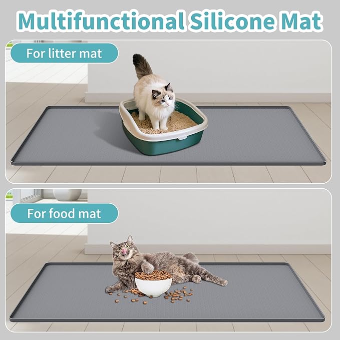 Cat Litter Mat, Silicone Cat Litter Box Mat - Image 7