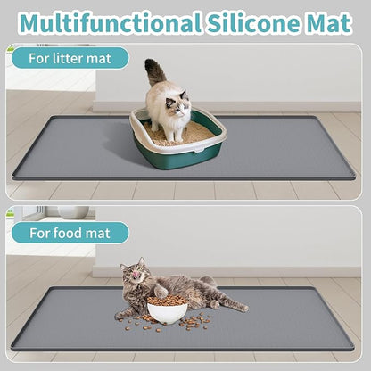 Cat Litter Mat, Silicone Cat Litter Box Mat - Image 7