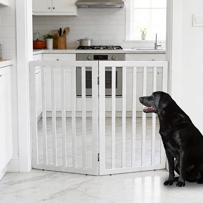 Dog Gate Indoor, Freestanding Dog Fence - Image 2