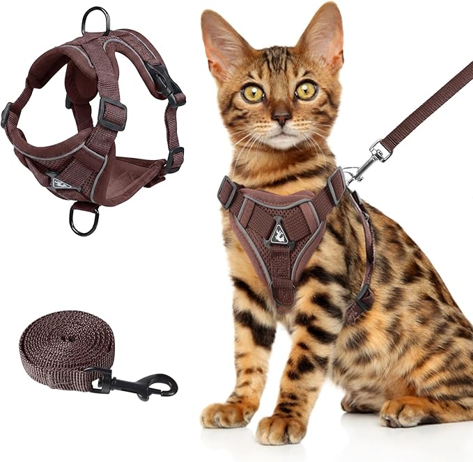 Wanheart Summer cat Chest Harness and Leash, Anti-Escape Adjustable Soft mesh by Unknown