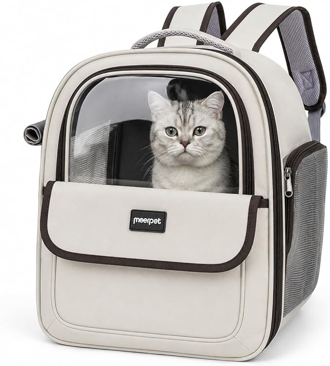 Cat Carrier Backpack for Cats&Small Dogs, Airline Approved TSA Foldable Pet by Unknown
