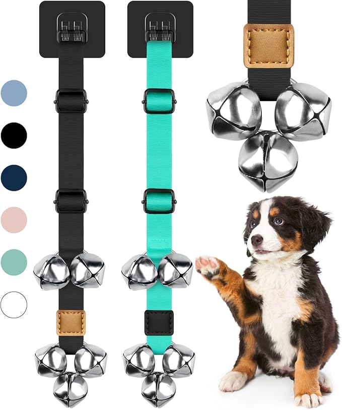 COOYOO 2 Pack Dog Doorbells, Adjustable Potty Training Dog Bells, Upgraded by COOYOO