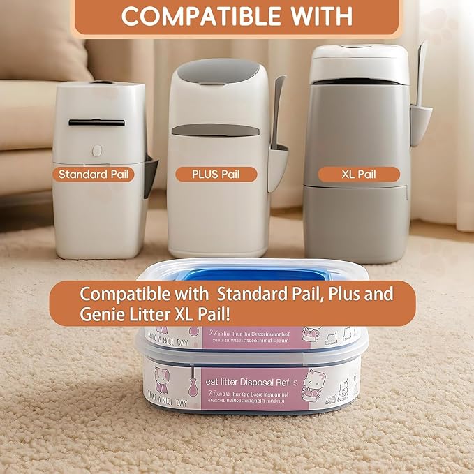 4 Pack 28FT Cat Litter Refill Cartridge, Compatible - Image 3