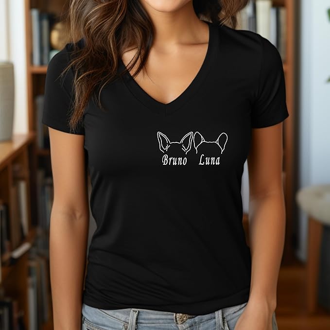 Custom Dog Mom Shirt Personalized Dog Ears Sweatshirt - Image 3