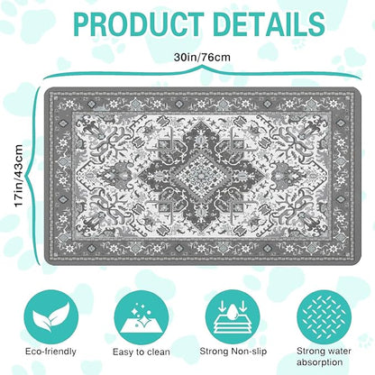 Pet Feeding Mat for Floors Waterproof Dog Mat for Food and Water Absorbent - Image 5
