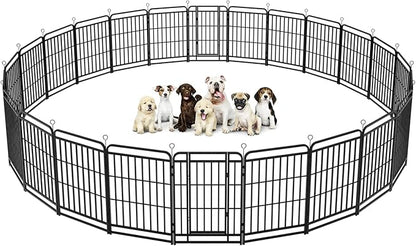 Kfvigoho Heavy Duty Dog Playpen: 24 Steel Panels 40" Height, Square Steel Pipe by Committedtobetterpetlife
