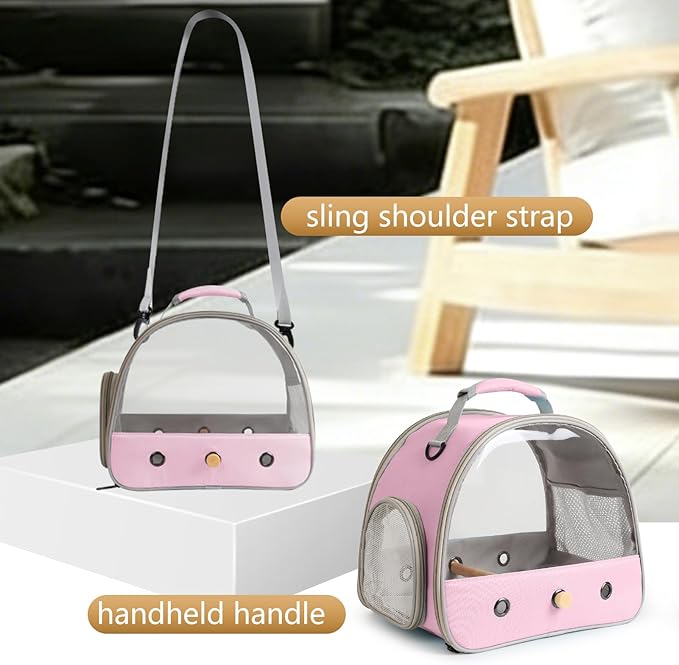 Bird Travel Carrier, Portable Small Bird Parrot Parakeet Carrier - Image 3