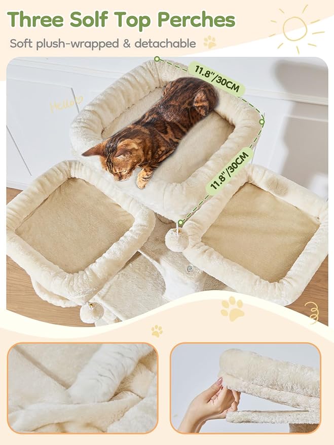 Taoqimiao 76-Inch Cat Tree - Image 4